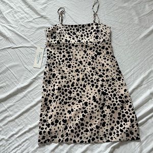 NEW Beach Bunny leopard print slip dress XS